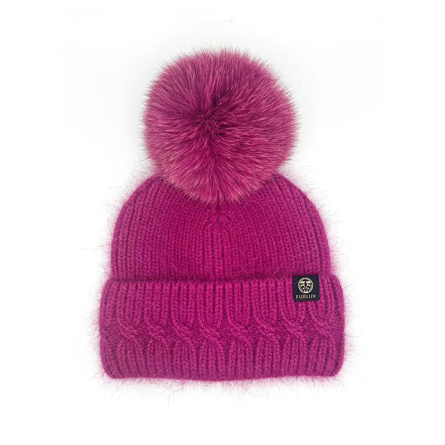 Pom Pom Toque- Fushcia