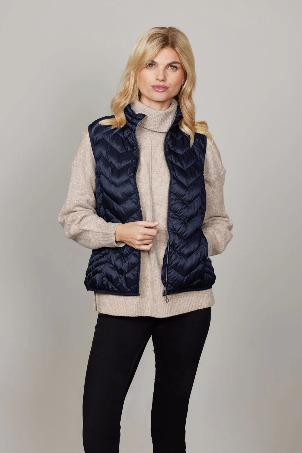 Louise vest-Navy