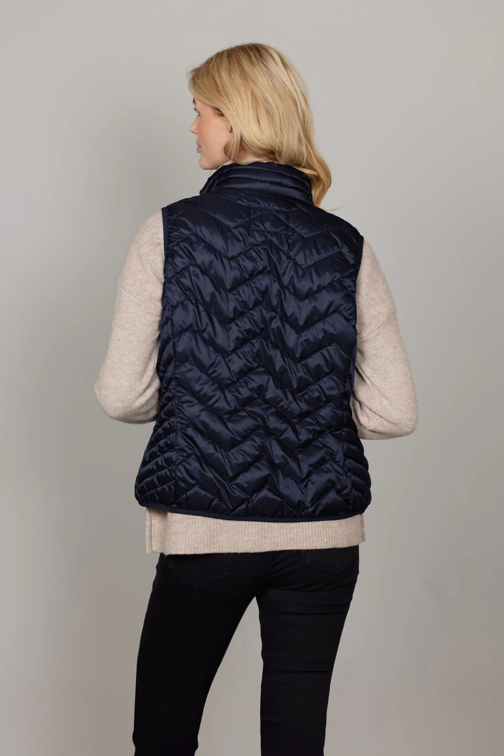 Louise vest-Navy