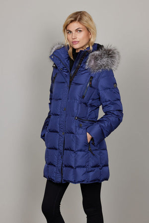 Mary- Midnight blue with silver fox