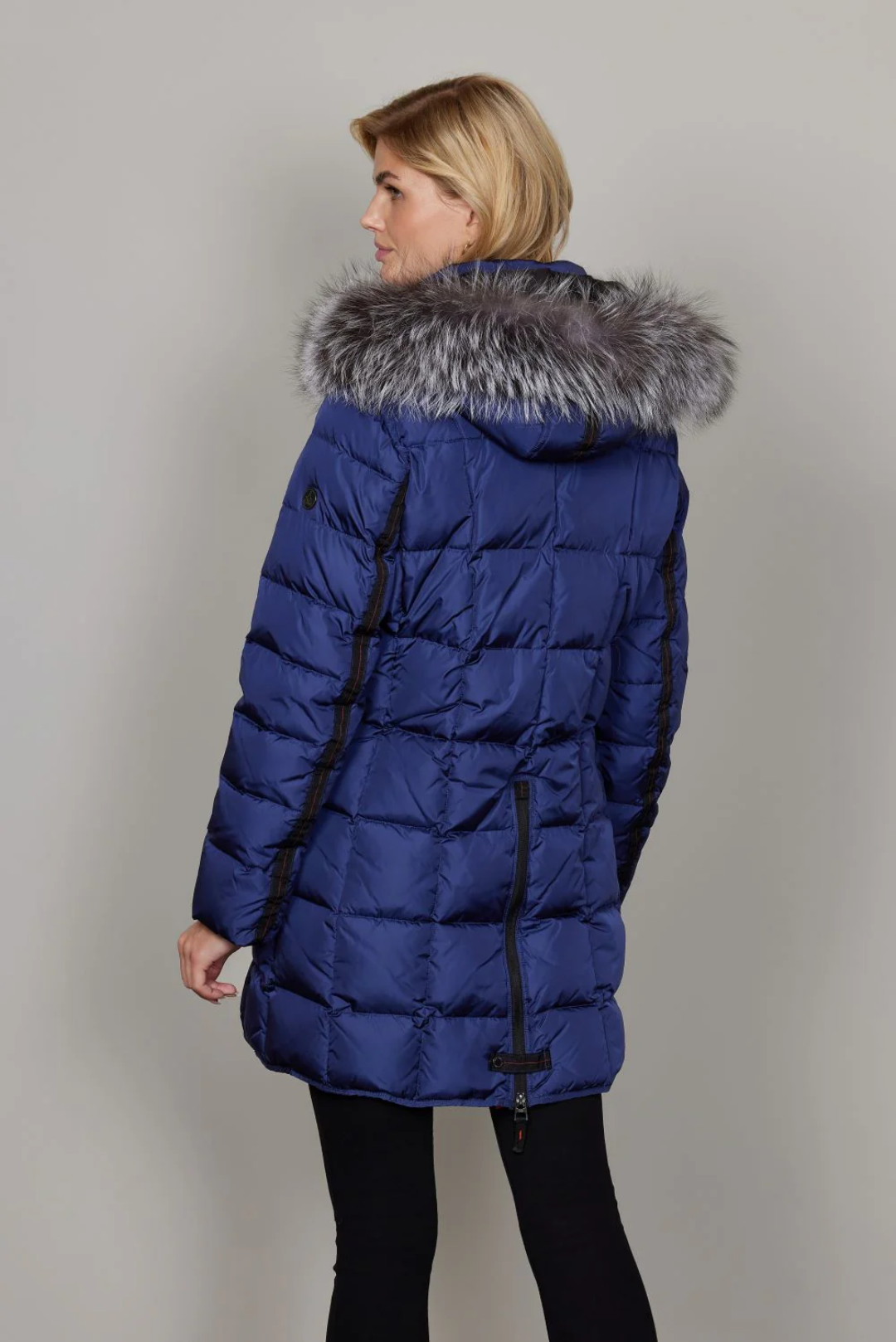Mary- Midnight blue with silver fox