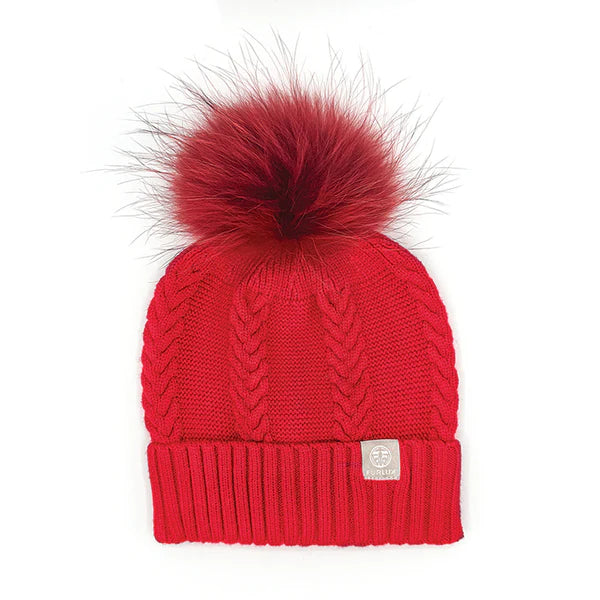 Pom Pom Toque-Red