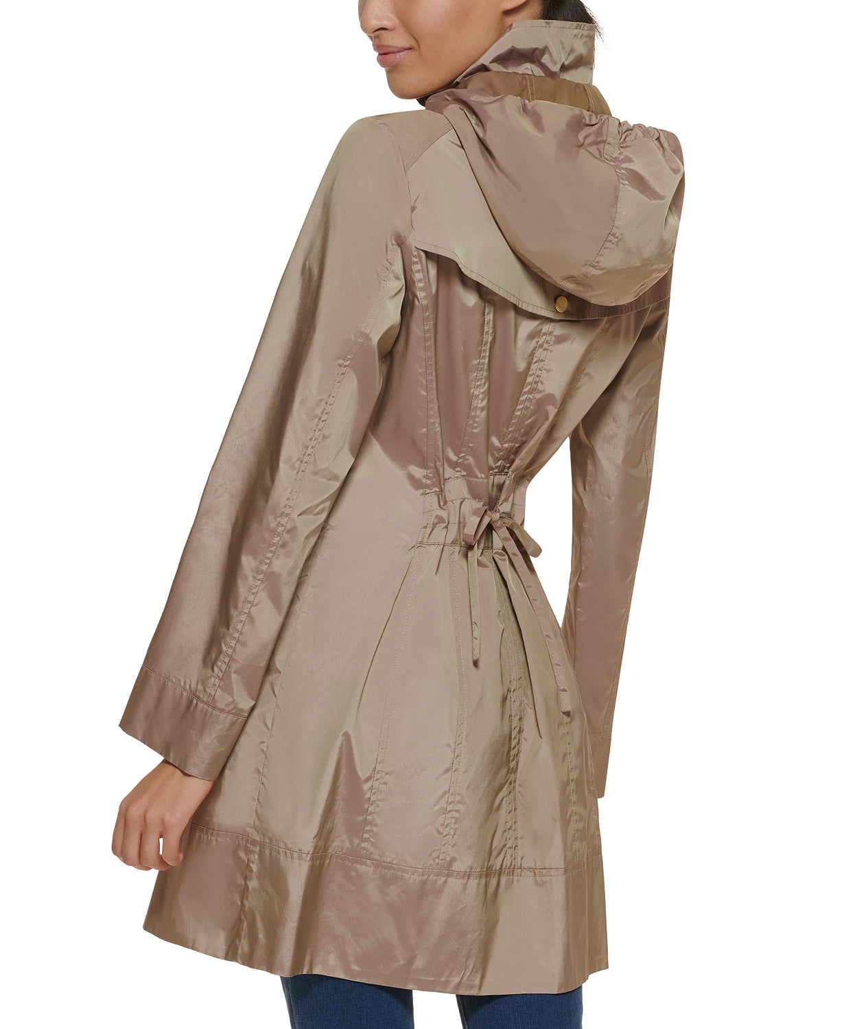Packable Hooded Raincoat- Champagne