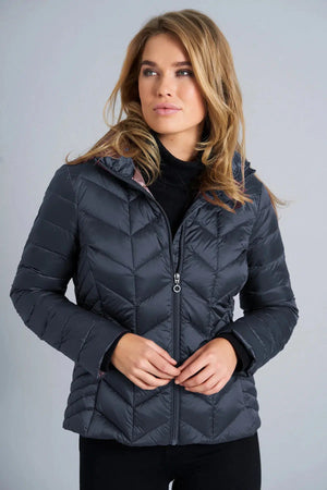 Daisy Short Down Jacket- Thunder