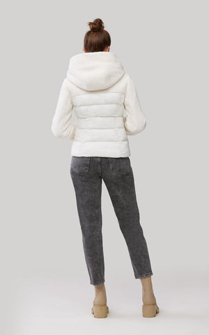 LILIANE  slim-fit jacket- Ivory