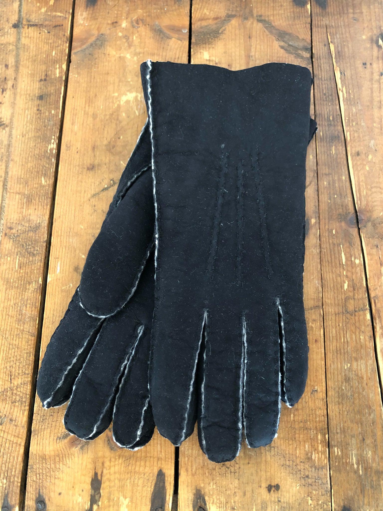 Nichols Shearling Gloves- Black