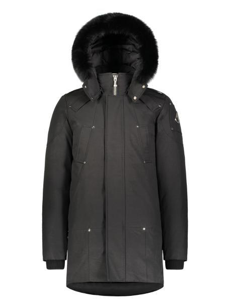Men's STIRLING PARKA - BLACK W BLACK FUR