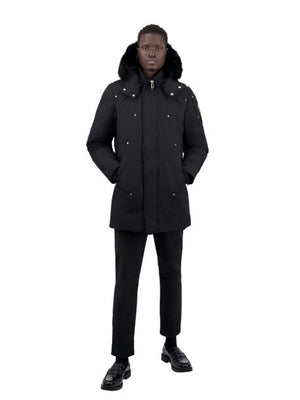 Men's STIRLING PARKA - BLACK W BLACK FUR